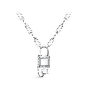 Колье из серебра с камнем Фианит фото, цены