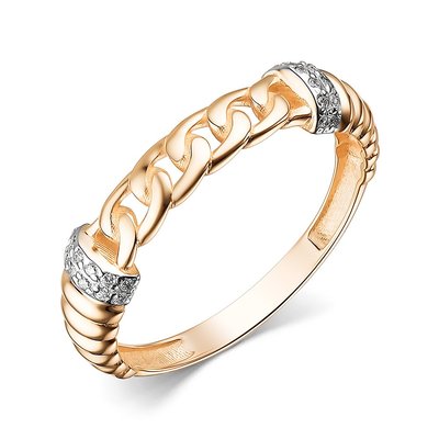 Кольцо из золота с камнем Фианит фото, цены