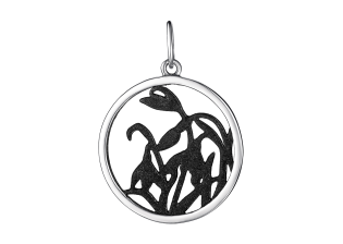 Подвеска из серебра с камнем вставками эмали фото, цены