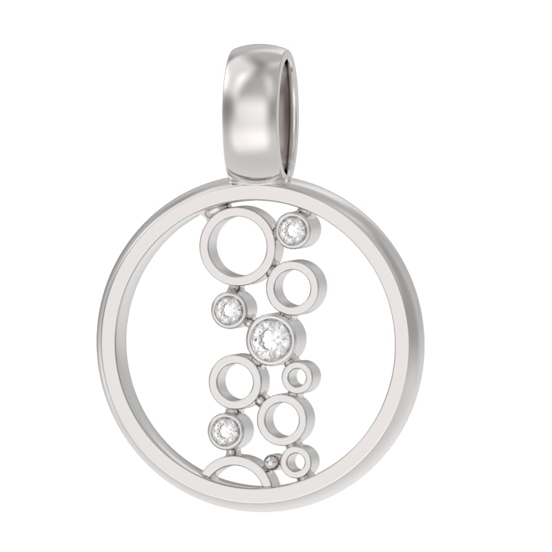 Подвеска из серебра с камнем Фианит фото, цены