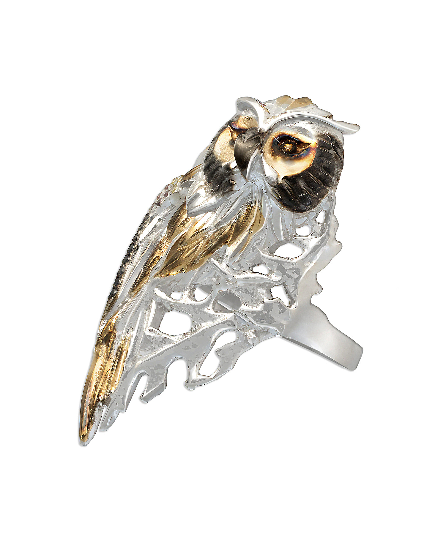 Кольцо из серебра с камнем Фианит фото, цены