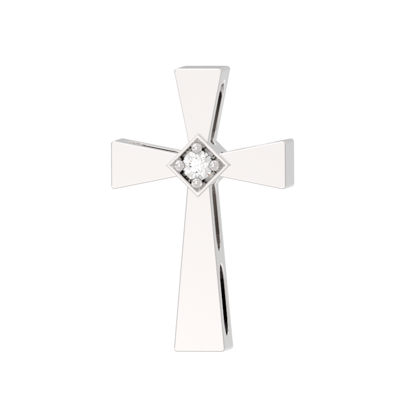 Подвеска из серебра с камнем Фианит фото, цены