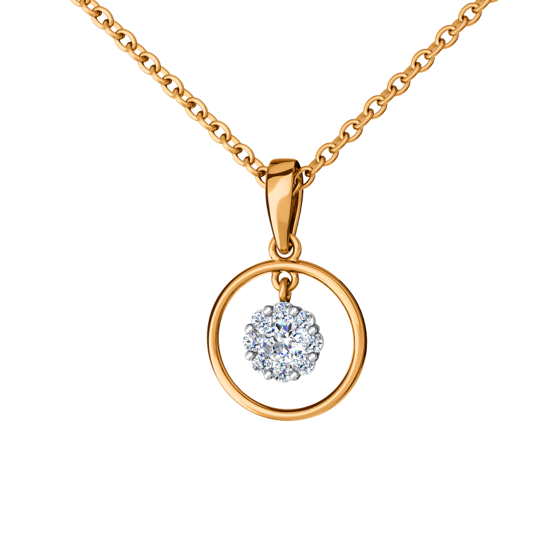 Подвеска из золота с камнем Фианит фото, цены