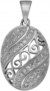 Подвеска из серебра с камнем Циркон фото, цены