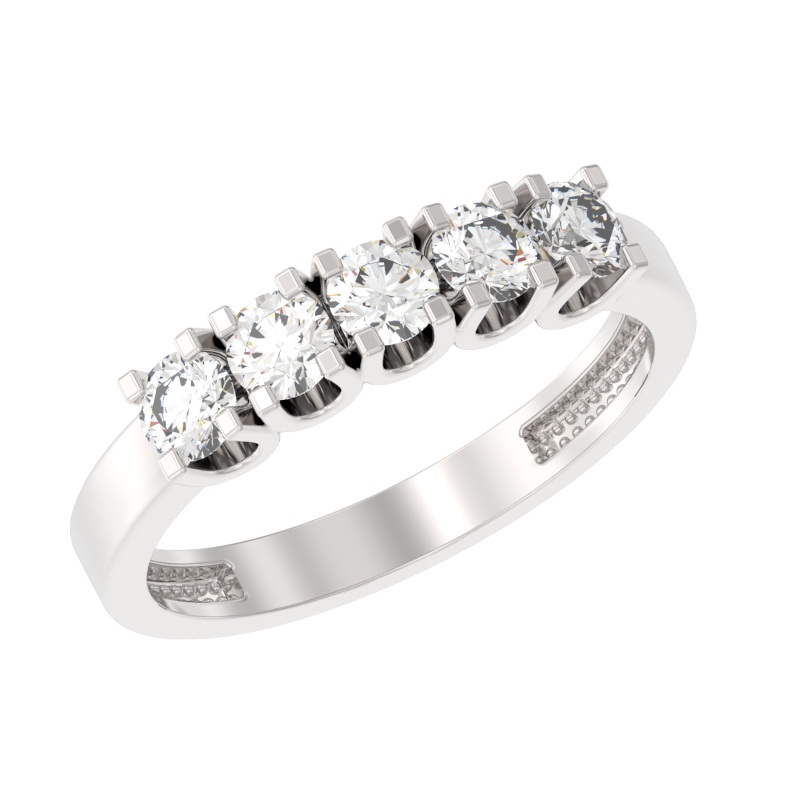 Кольцо из серебра с камнем Фианит фото, цены