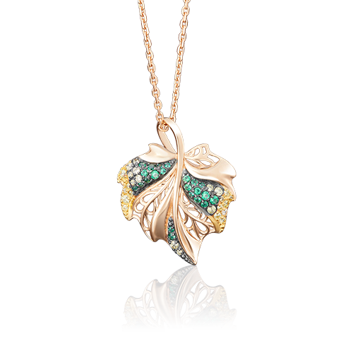 Подвеска из золота с камнем Фианит фото, цены