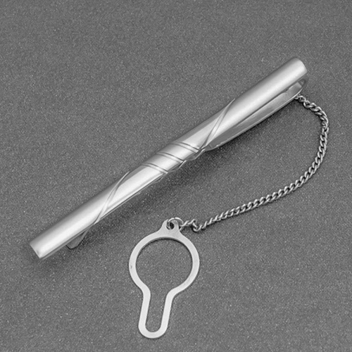 Зажим из серебра без вставок фото, цены