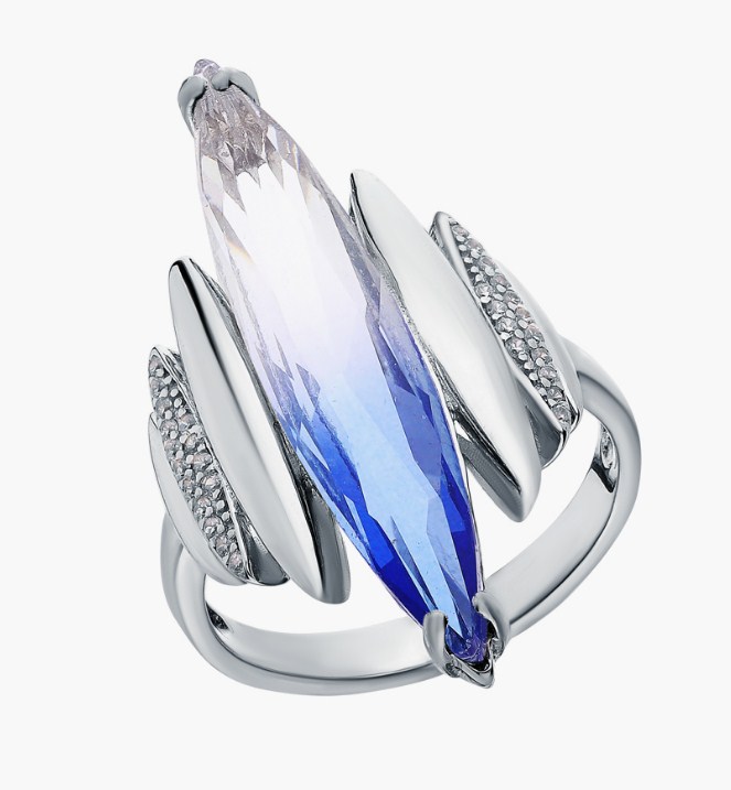 Кольцо из серебра с камнем Циркон, Ситалл фото, цены