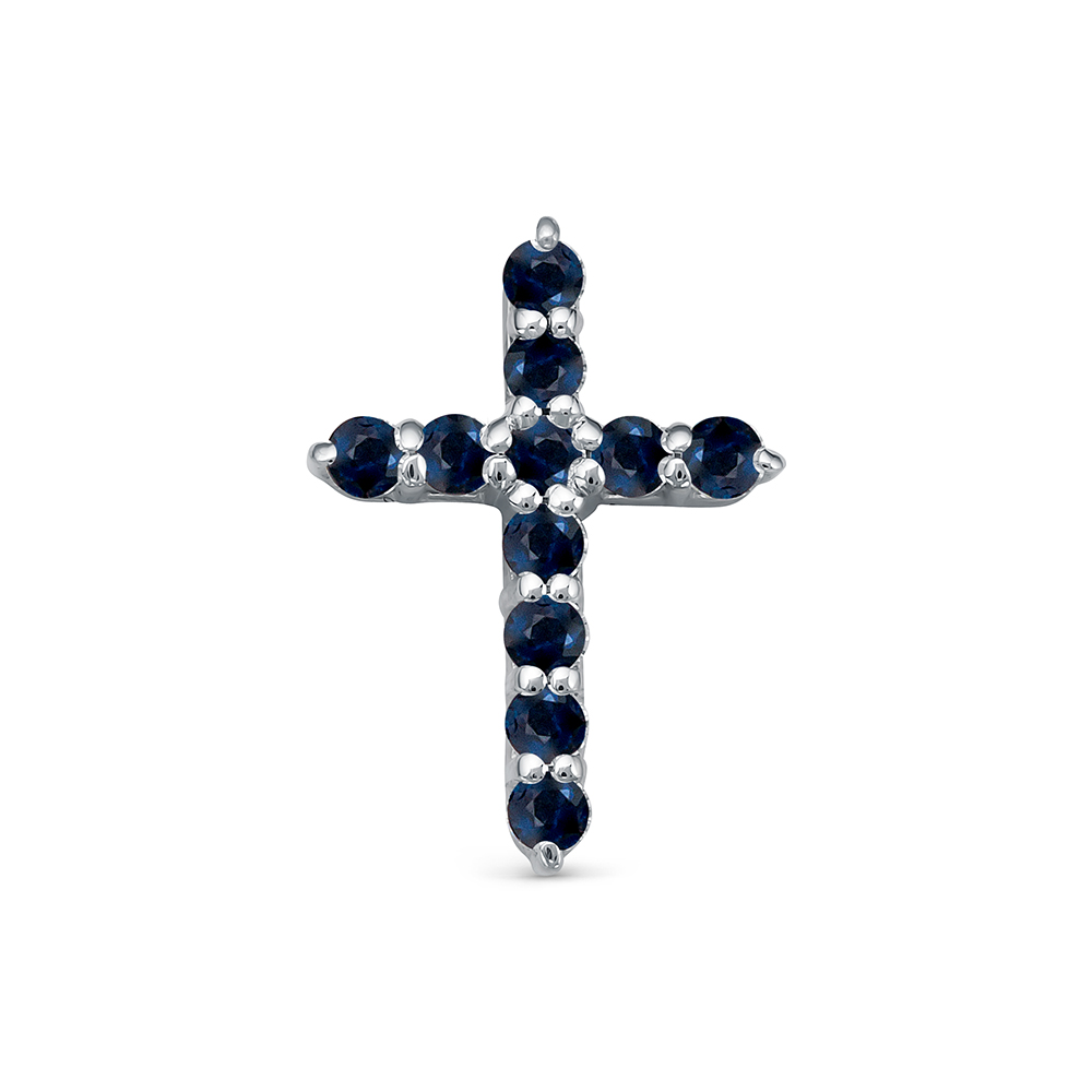 Подвеска из золота с камнем Сапфир фото, цены