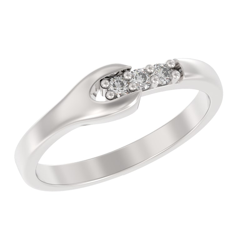 Кольцо из серебра с камнем Фианит фото, цены