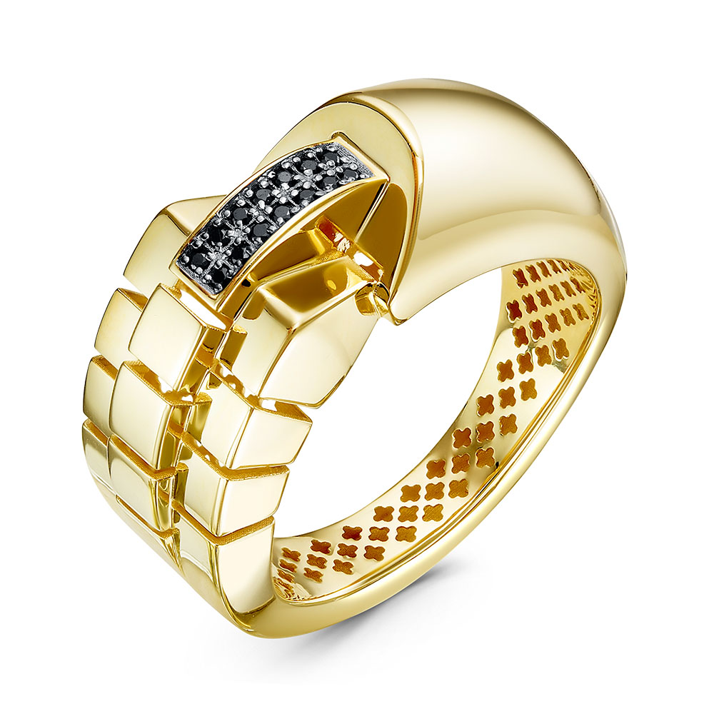 Кольцо из золота с камнем Фианит фото, цены