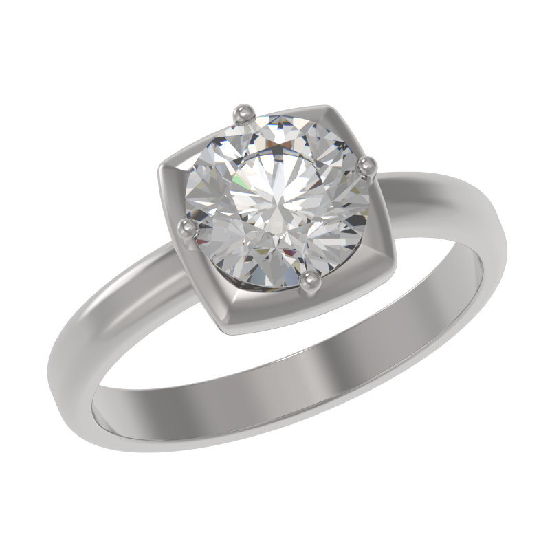 Кольцо из серебра с камнем Фианит фото, цены