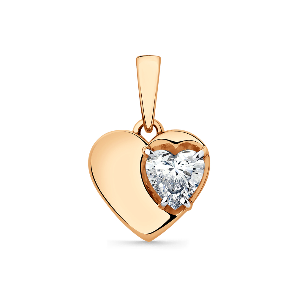 Подвеска из золота с камнем Фианит фото, цены