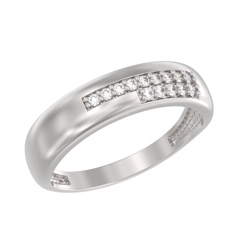 Кольцо из серебра с камнем Фианит фото, цены