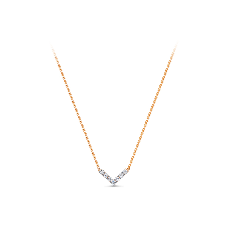 Колье из золота с камнем Фианит фото, цены