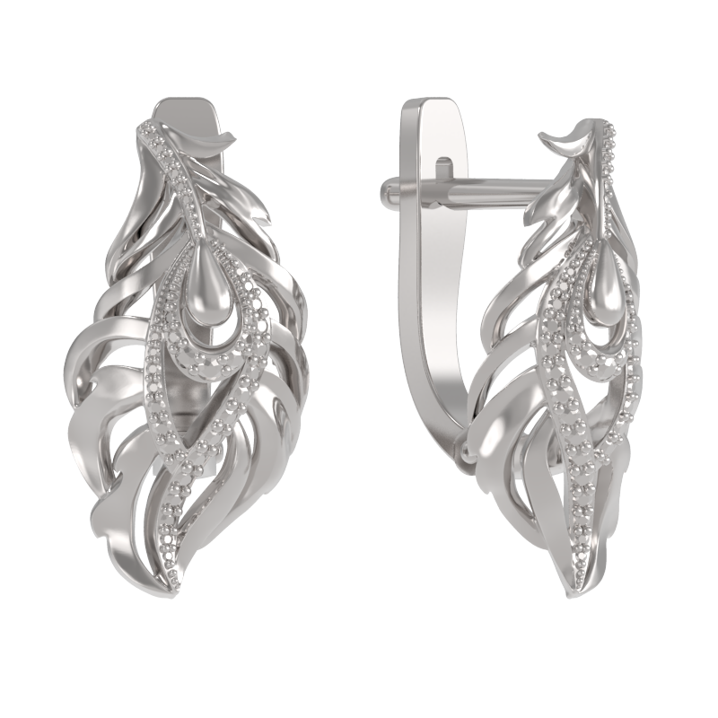 Серьги из серебра без вставок фото, цены