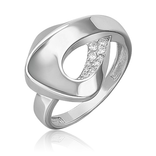 Кольцо из серебра с камнем Фианит фото, цены