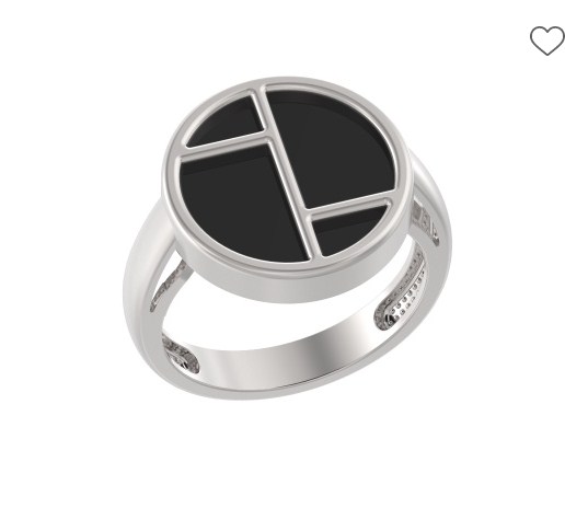 Кольцо из серебра с камнем Агат фото, цены