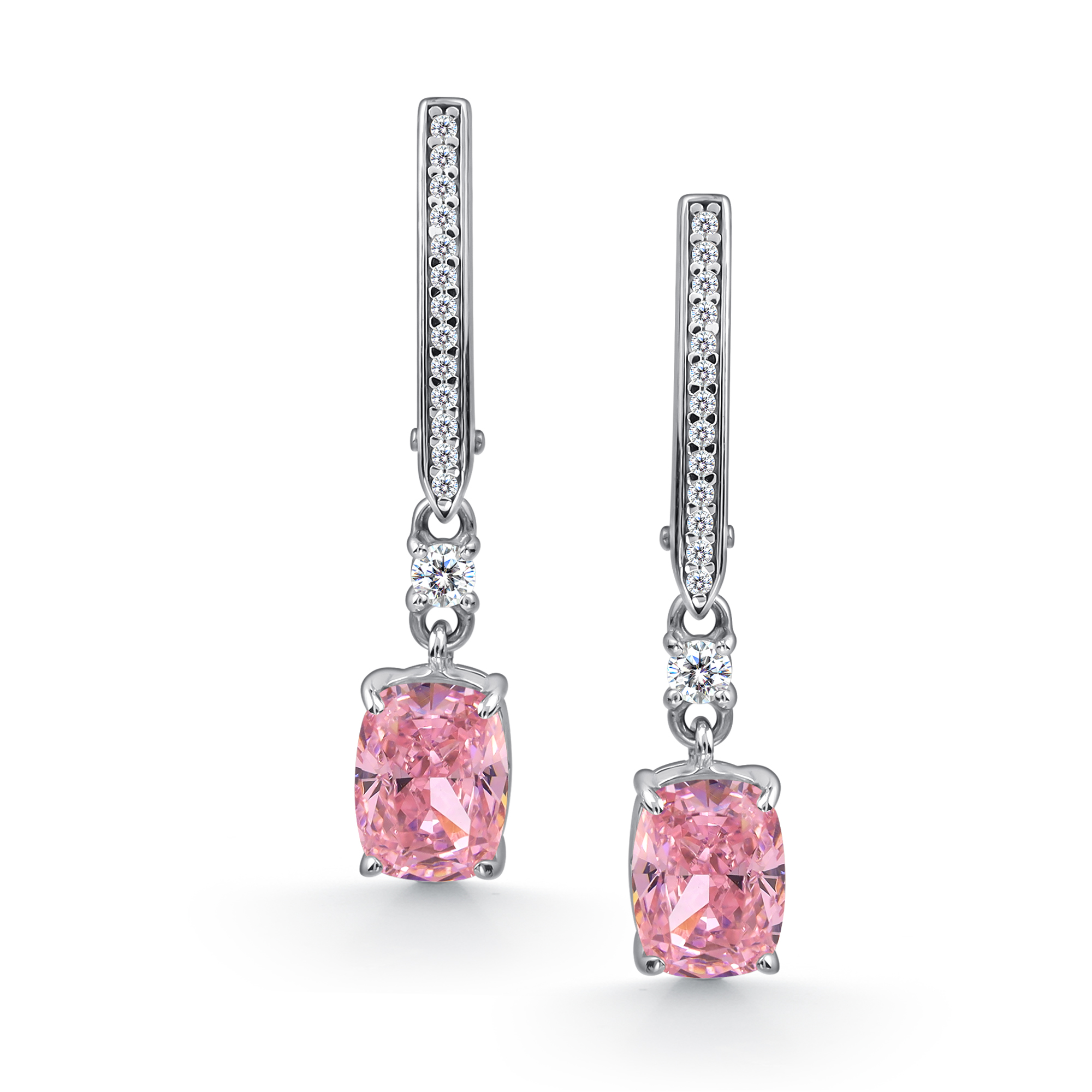 Серьги из серебра с камнем Фианит,  фото, цены