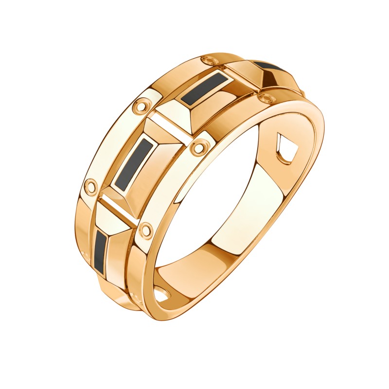 Печатка из золота с камнем вставками эмали фото, цены