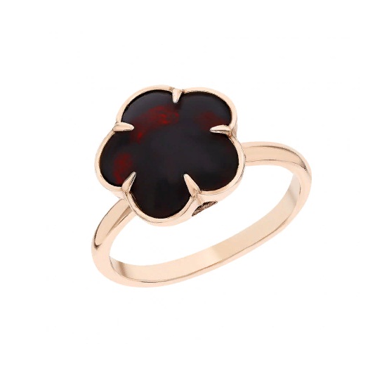 Кольцо из серебра с камнем Янтарь фото, цены