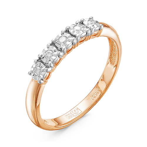 Кольцо из золота с камнем Бриллиант фото, цены