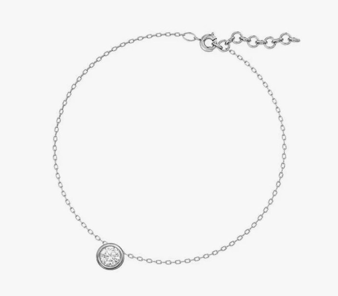 Браслет из серебра с камнем Фианит фото, цены