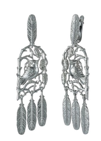 Серьги из серебра фото, цены