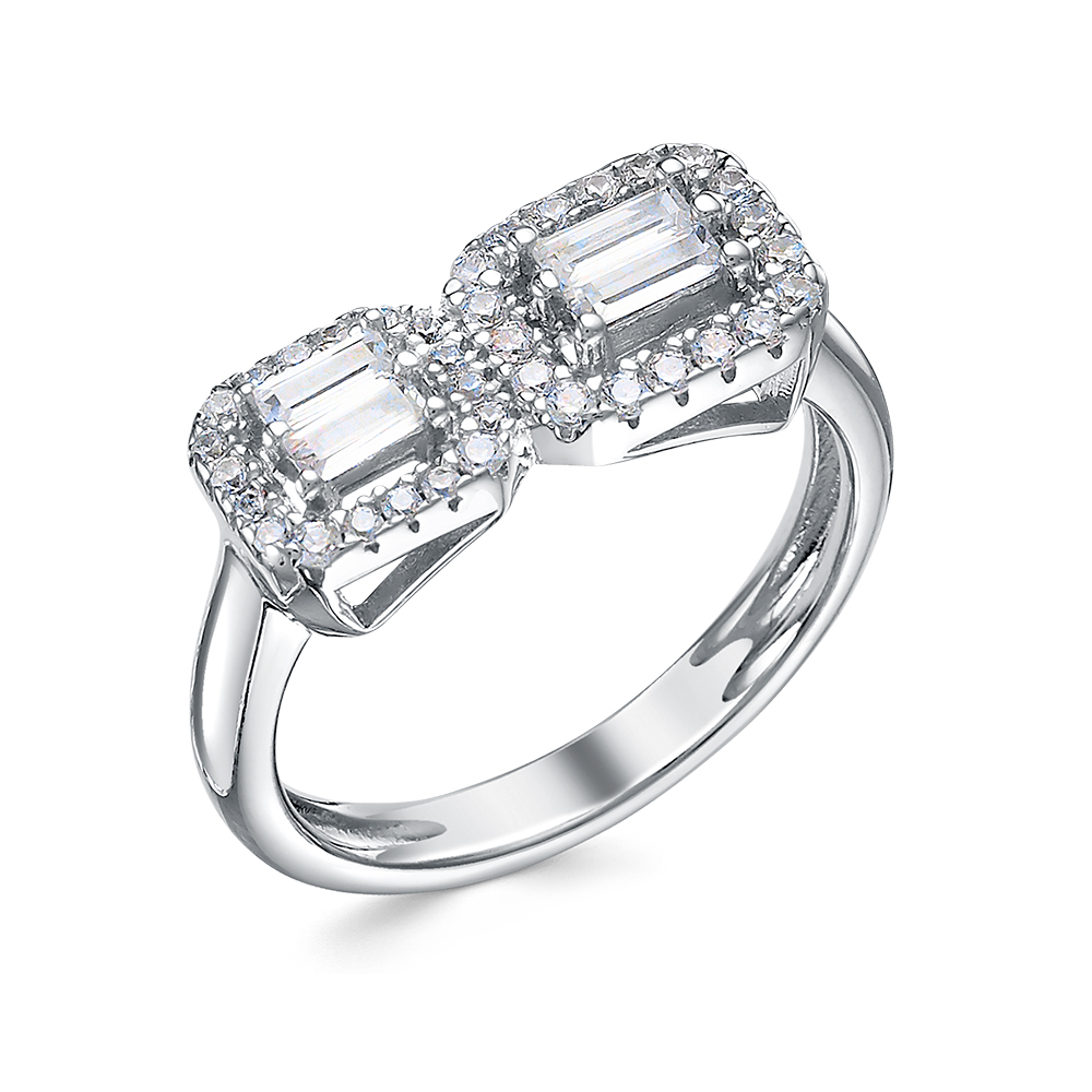 Кольцо из серебра с камнем Циркон фото, цены