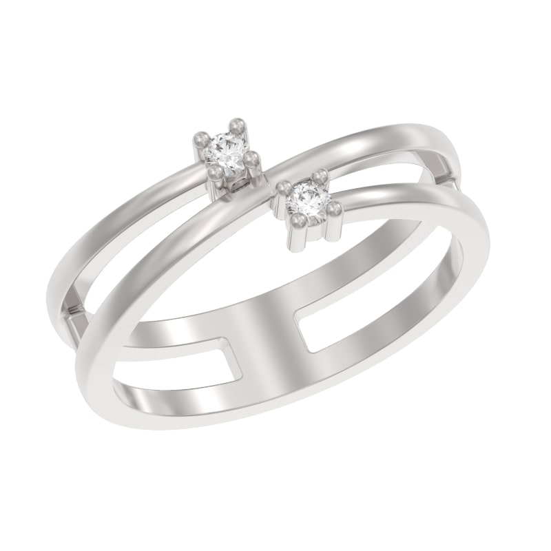 Кольцо из серебра с камнем Фианит фото, цены