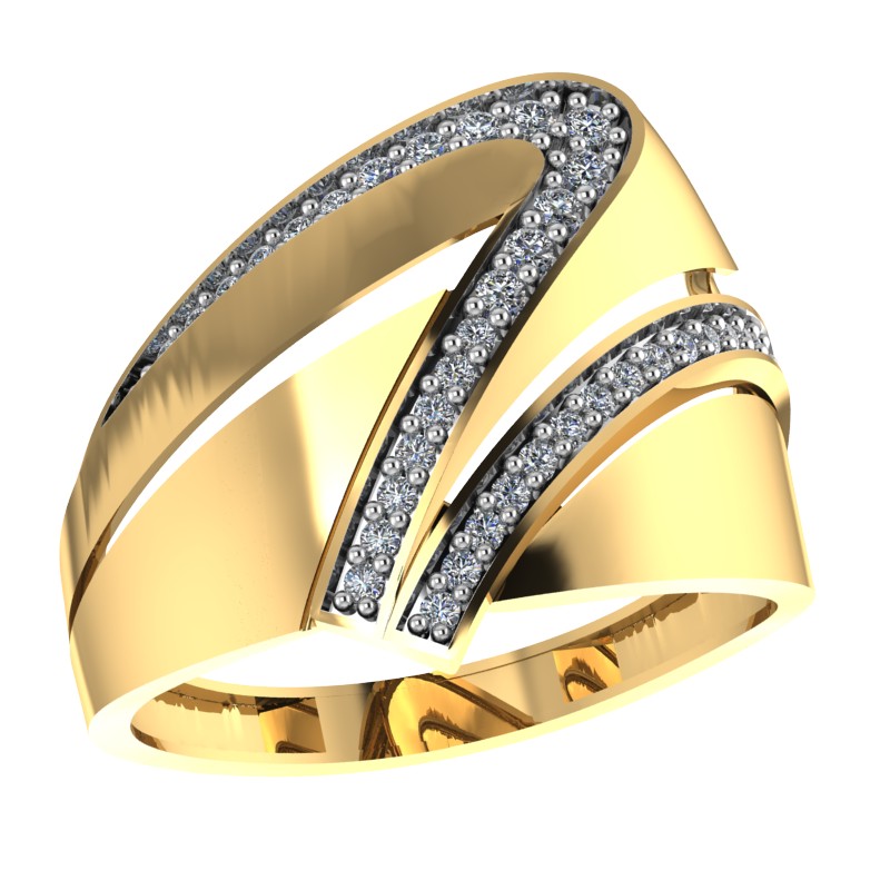 Кольцо из золота с камнем Фианит фото, цены