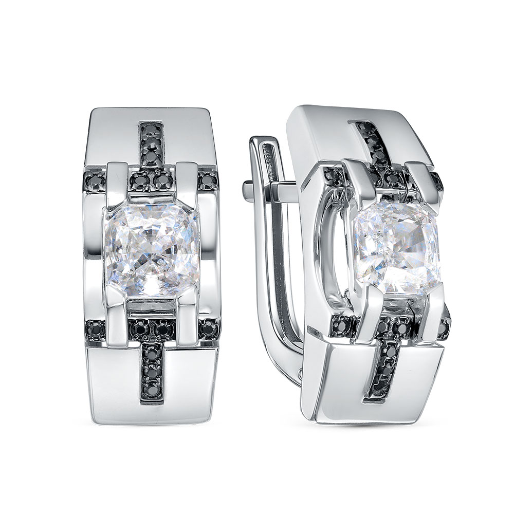 Серьги из золота с камнем Фианит,  фото, цены