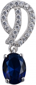 Подвеска из серебра с камнем Циркон фото, цены