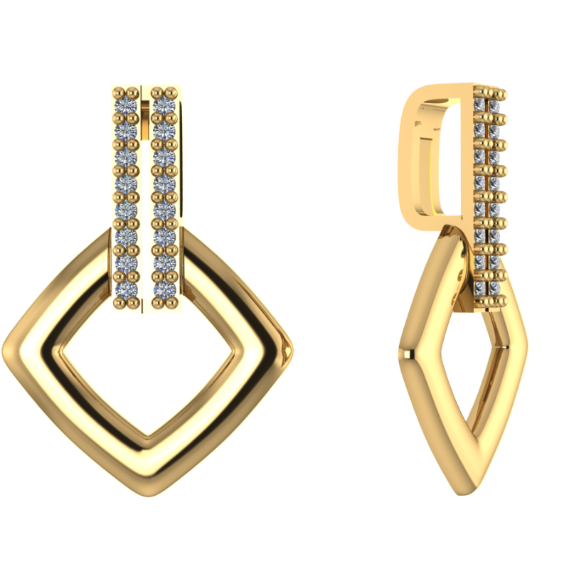 Подвеска из золота с камнем Фианит фото, цены