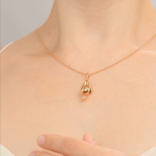 Подвеска из золота с камнем Топаз фото, цены