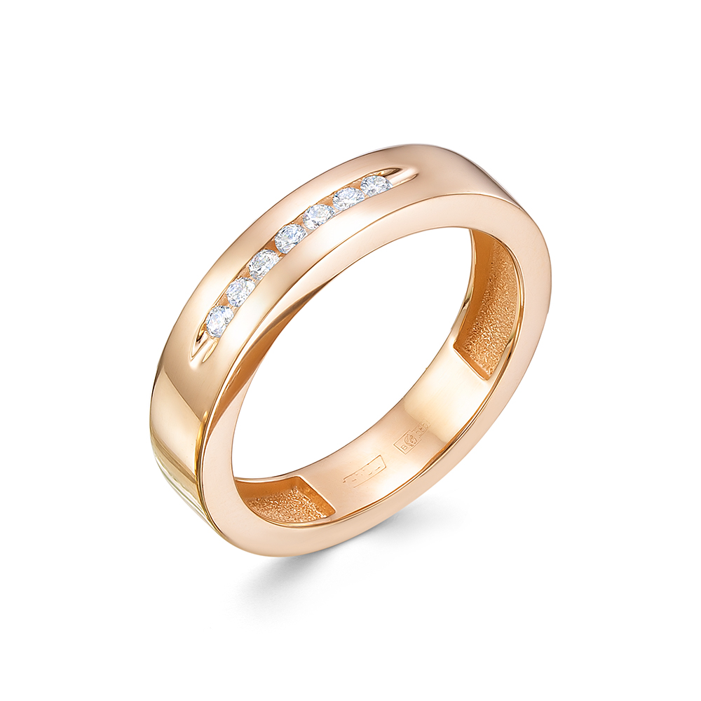 Кольцо из золота с камнем Бриллиант фото, цены