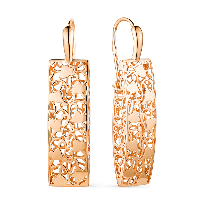 Серьги из золота без вставок фото, цены