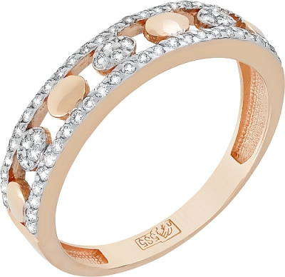 Кольцо из золота с камнем Бриллиант фото, цены