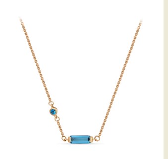 Колье из золота с камнем Фианит, аметист синт. фото, цены