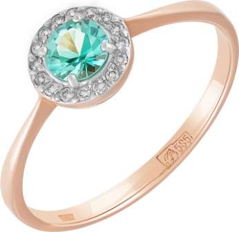 Кольцо из золота с камнем Бриллиант фото, цены