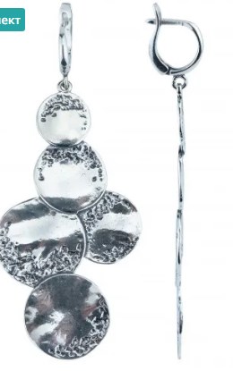 Серьги из серебра фото, цены