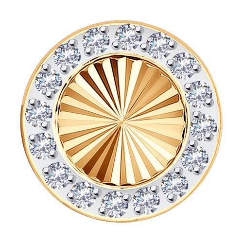 Подвеска из золота с камнем Фианит фото, цены