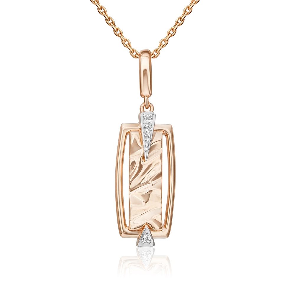 Подвеска из золота с камнем Топаз фото, цены