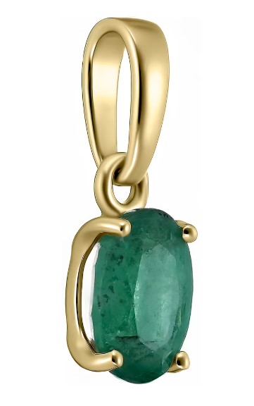Подвеска из золота с камнем Изумруд фото, цены