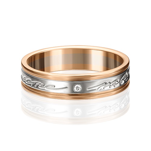 Кольцо из золота с камнем Фианит фото, цены