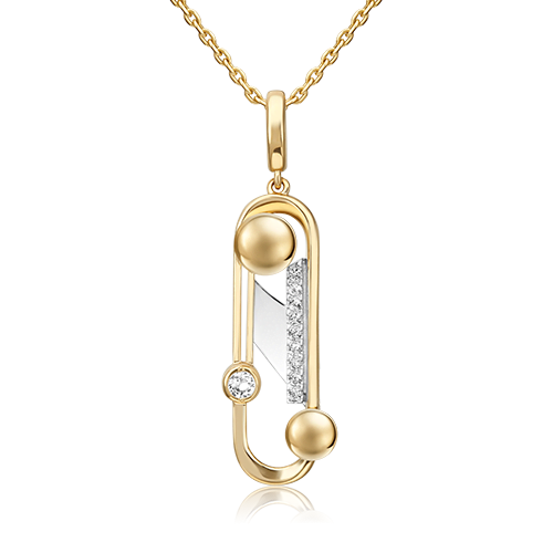 Подвеска из золота с камнем Топаз фото, цены