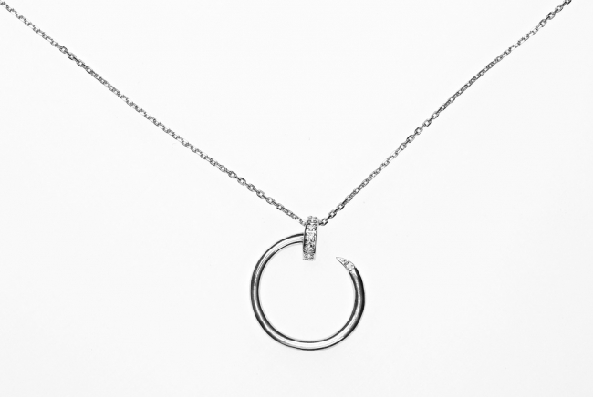 Колье из серебра с камнем Фианит фото, цены