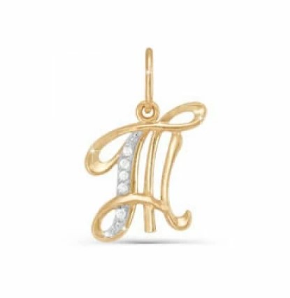 Подвеска из золота с камнем Фианит фото, цены