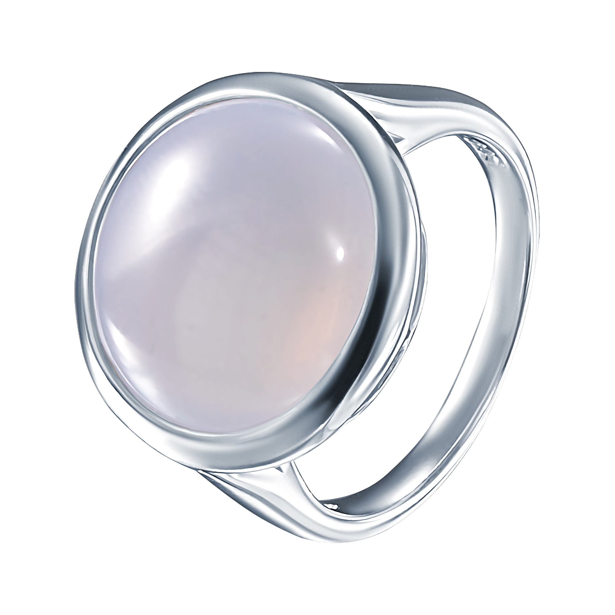 Кольцо из серебра с камнем Халцедон фото, цены