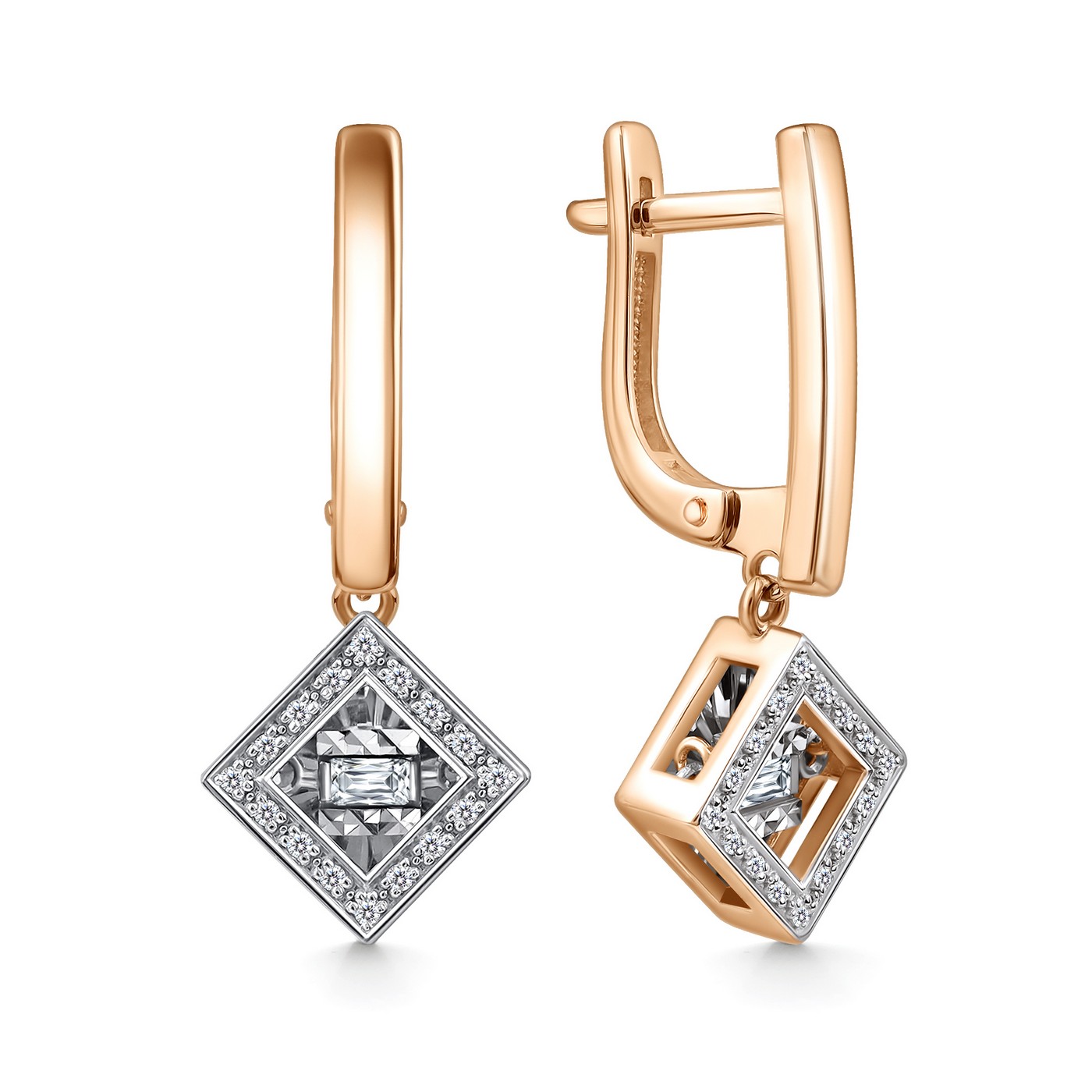 Серьги из золота с камнем Бриллиант,  фото, цены